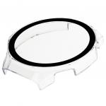 Carcasa cu protectie ecran din sticla securizata BizonMobile compatibila cu Huawei Watch GT 5 Pro 46 mm, Transparent 7 - lerato.ro