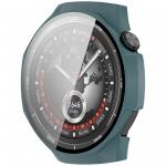 Carcasa cu protectie ecran din sticla securizata BizonMobile compatibila cu Huawei Watch GT 5 Pro 46 mm, Verde 6 - lerato.ro
