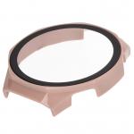 Carcasa cu protectie ecran din sticla securizata BizonMobile compatibila cu Huawei Watch GT 5 Pro 46 mm, Roz 7 - lerato.ro