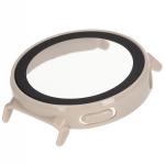 Carcasa cu protectie ecran din sticla securizata BizonMobile compatibila cu Huawei Watch GT 5 Pro 42 mm, Bej 7 - lerato.ro