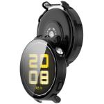 Carcasa cu protectie ecran din sticla securizata BizonMobile compatibila cu Huawei Watch GT 5 Pro 42 mm, Negru 5 - lerato.ro