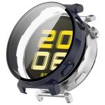 Carcasa cu protectie ecran din sticla securizata BizonMobile compatibila cu Huawei Watch GT 5 Pro 42 mm, Dark Blue 2 - lerato.ro