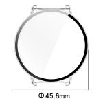 Carcasa cu protectie ecran din sticla securizata BizonMobile compatibila cu Huawei Watch GT 5 Pro 42 mm, Transparent 3 - lerato.ro