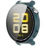 Carcasa cu protectie ecran din sticla securizata BizonMobile compatibila cu Huawei Watch GT 5 Pro 42 mm, Verde 6 - lerato.ro
