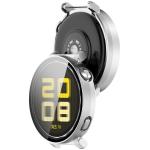 Carcasa cu protectie ecran din sticla securizata BizonMobile compatibila cu Huawei Watch GT 5 Pro 42 mm, Satin Silver 5 - lerato.ro