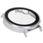 Carcasa cu protectie ecran din sticla securizata BizonMobile compatibila cu Huawei Watch GT 5 Pro 42 mm, Satin Silver 7 - lerato.ro