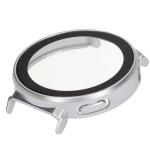 Carcasa cu protectie ecran din sticla securizata BizonMobile compatibila cu Huawei Watch GT 5 Pro 42 mm, Satin Silver 8 - lerato.ro