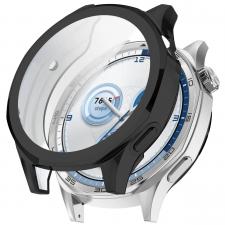 Carcasa cu protectie ecran BizonMobile Felipe compatibila cu Huawei Watch GT 5 46mm, Negru