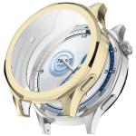 Carcasa cu protectie ecran BizonMobile Felipe compatibila cu Huawei Watch GT 5 46mm, Gold 2 - lerato.ro