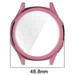Carcasa cu protectie ecran BizonMobile Felipe compatibila cu Huawei Watch GT 5 46mm, Roz 3 - lerato.ro
