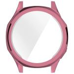 Carcasa cu protectie ecran BizonMobile Felipe compatibila cu Huawei Watch GT 5 46mm, Roz 7 - lerato.ro