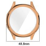 Carcasa cu protectie ecran BizonMobile Felipe compatibila cu Huawei Watch GT 5 46mm, Rose Gold 3 - lerato.ro