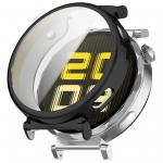 Carcasa cu protectie ecran BizonMobile Felipe compatibila cu Huawei Watch GT 5 Pro 42mm, Negru 2 - lerato.ro
