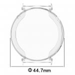 Carcasa cu protectie ecran BizonMobile Felipe compatibila cu Huawei Watch GT 5 Pro 42mm, Transparent 3 - lerato.ro