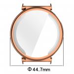 Carcasa cu protectie ecran BizonMobile Felipe compatibila cu Huawei Watch GT 5 Pro 42mm, Rose Gold 3 - lerato.ro