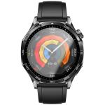 Folie sticla hibrid Bizon Glass Watch Edge Hybrid compatibila cu  Huawei Watch GT 5 46 mm, Negru 3 - lerato.ro