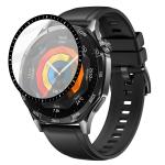 Folie sticla hibrid Bizon Glass Watch Edge Hybrid compatibila cu  Huawei Watch GT 5 46 mm, Negru 4 - lerato.ro