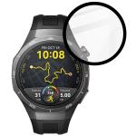 Folie sticla hibrid Bizon Glass Watch Edge Hybrid compatibila cu Huawei Watch GT 5 Pro 46 mm, Negru 6 - lerato.ro