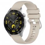 Curea din silicon Bizon Strap Watch Silicone Pro compatibila cu Huawei Watch GT 5 Pro 42mm / GT 5 41mm / GT 4 41mm, Light Grey 2 - lerato.ro