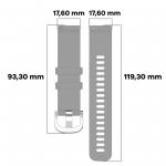 Curea din silicon Bizon Strap Watch Silicone Pro compatibila cu Huawei Watch GT 5 Pro 42mm / GT 5 41mm / GT 4 41mm, Light Grey 3 - lerato.ro