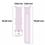 Curea din silicon Bizon Strap Watch Silicone Pro compatibila cu Huawei Watch GT 5 Pro 42mm / GT 5 41mm / GT 4 41mm, Roz 3 - lerato.ro