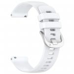 Curea din silicon Bizon Strap Watch Silicone Pro compatibila cu Huawei Watch GT 5 Pro 42mm / GT 5 41mm / GT 4 41mm, Alb 4 - lerato.ro