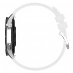Curea din silicon Bizon Strap Watch Silicone Pro compatibila cu Huawei Watch GT 5 Pro 42mm / GT 5 41mm / GT 4 41mm, Alb 5 - lerato.ro