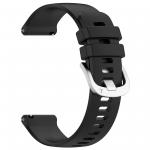 Curea din silicon Bizon Strap Watch Silicone Pro compatibila cu Huawei Watch GT 5 Pro 46mm / GT 5 46mm / GT 4 46mm, Negru 4 - lerato.ro
