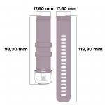 Curea din silicon Bizon Strap Watch Silicone Pro compatibila cu Huawei Watch GT 5 Pro 42mm / GT 5 41mm / GT 4 41mm, Dark Purple 3 - lerato.ro
