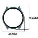 Carcasa cu protectie ecran BizonMobile Adamo compatibila cu Xiaomi Watch 5, Verde 3 - lerato.ro