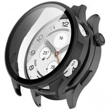Carcasa cu protectie ecran BizonMobile Adamo compatibila cu Xiaomi Watch 5, Matte Black