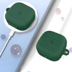 Carcasa Bizon Silicone Case compatibila cu Samsung Galaxy Buds 4 / 4 Pro, Dark Green 4 - lerato.ro