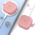 Carcasa Bizon Silicone Case compatibila cu Samsung Galaxy Buds 4 / 4 Pro, Roz 4 - lerato.ro