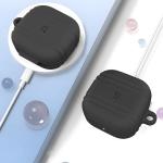 Carcasa Bizon Silicone Case compatibila cu Samsung Galaxy Buds 4 / 4 Pro, Negru 4 - lerato.ro