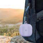 Carcasa Bizon Silicone Case compatibila cu Samsung Galaxy Buds 4 / 4 Pro, Gri 5 - lerato.ro