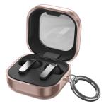 Carcasa Bizon Clear Case compatibila cu Samsung Galaxy Buds 4 / 4 Pro, Clear Gold 3 - lerato.ro