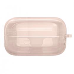 Carcasa Bizon Clear Case compatibila cu Samsung Galaxy Buds 4 / 4 Pro, Clear Gold