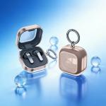 Carcasa Bizon Clear Case compatibila cu Samsung Galaxy Buds 4 / 4 Pro, Clear Gold 4 - lerato.ro