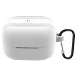 Carcasa Bizon Silicone Case compatibila cu Samsung Galaxy Buds 4 / 4 Pro, Alb 3 - lerato.ro