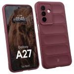 Kit protectie 2 in 1 BizonMobile, Carcasa Bizon Tur si Folie sticla securizata Bizon Glass Edge, compatibil cu Samsung Galaxy A27 5G, Dark Purple 4 - lerato.ro