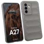 Kit protectie 2 in 1 BizonMobile, Carcasa Bizon Tur si Folie sticla securizata Bizon Glass Edge, compatibil cu Samsung Galaxy A27 5G, Light Grey 4 - lerato.ro