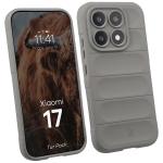 Kit protectie 2 in 1 BizonMobile, Carcasa Bizon Tur si Folie sticla securizata Bizon Glass Edge, compatibil cu Xiaomi 17, Light Grey 4 - lerato.ro