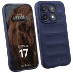 Kit protectie 2 in 1 BizonMobile, Carcasa Bizon Tur si Folie sticla securizata Bizon Glass Edge, compatibil cu Xiaomi 17, Dark Blue 4 - lerato.ro