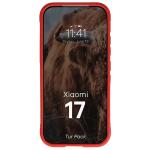 Kit protectie 2 in 1 BizonMobile, Carcasa Bizon Tur si Folie sticla securizata Bizon Glass Edge, compatibil cu Xiaomi 17, Rosu 7 - lerato.ro