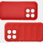 Kit protectie 2 in 1 BizonMobile, Carcasa Bizon Tur si Folie sticla securizata Bizon Glass Edge, compatibil cu Xiaomi 17, Rosu 8 - lerato.ro