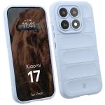 Kit protectie 2 in 1 BizonMobile, Carcasa Bizon Tur si Folie sticla securizata Bizon Glass Edge, compatibil cu Xiaomi 17, Light Blue 4 - lerato.ro