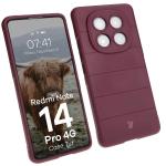 Carcasa Bizon Tur compatibila cu Xiaomi Redmi Note 14 Pro 4G, Dark Purple 3 - lerato.ro