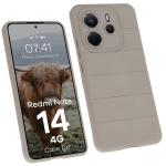 Carcasa Bizon Tur compatibila cu Xiaomi Redmi Note 14 4G, Light Grey 3 - lerato.ro