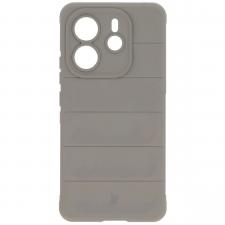 Carcasa Bizon Tur compatibila cu Xiaomi Redmi Note 14 4G, Light Grey