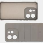 Carcasa Bizon Tur compatibila cu Xiaomi Redmi Note 14 4G, Light Grey 7 - lerato.ro